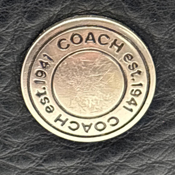 Coach 2006 Black Chelsea Pebbled Leather Shoulder Hobo Bag - Picture 10 of 14